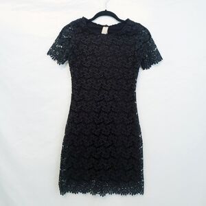 NWT Zara Collection Special Edition Crochet Lace Black LBD